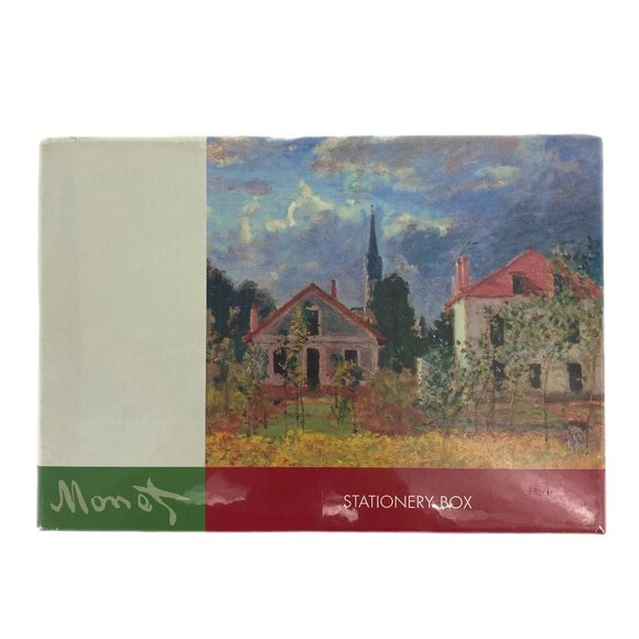 Robert Frederick Monet Houses at Argenteuil and Le Parc Monceau Stationery Box - Picture 1 of 9